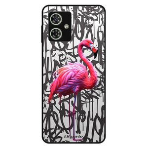 Lesklé pouzdro Exclusive iSaprio - Flamingo Graffiti - Motorola Moto G54 5G / G54 5G Power Edition obraz