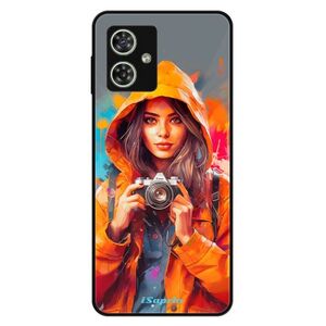 Lesklé pouzdro Exclusive iSaprio - Girl with Camera - Motorola Moto G54 5G / G54 5G Power Edition obraz