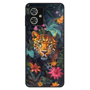 Lesklé pouzdro Exclusive iSaprio - Flower Jaguar - Motorola Moto G54 5G / G54 5G Power Edition obraz