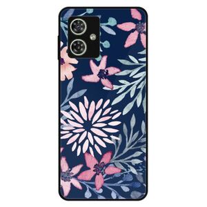 Lesklé pouzdro Exclusive iSaprio - Leaves on Blue - Motorola Moto G54 5G / G54 5G Power Edition obraz