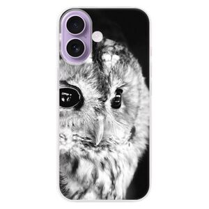 Silikonové pouzdro iSaprio - BW Owl - iPhone 17 obraz
