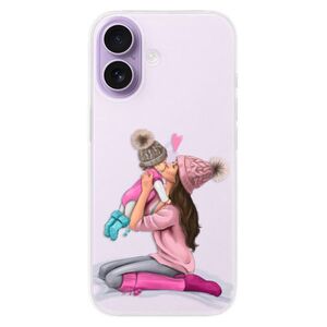 Silikonové pouzdro iSaprio - Kissing Mom - Brunette and Girl - iPhone 17 obraz