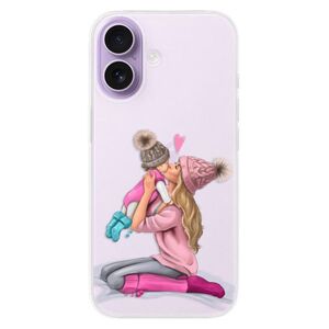 Silikonové pouzdro iSaprio - Kissing Mom - Blond and Girl - iPhone 17 obraz