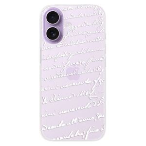 Silikonové pouzdro iSaprio - Handwriting 01 - white - iPhone 17 obraz