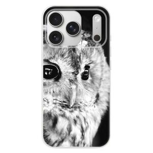 Silikonové pouzdro iSaprio - BW Owl - iPhone 17 Pro obraz