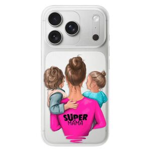 Silikonové pouzdro iSaprio - Super Mama - Boy and Girl - iPhone 17 Pro obraz