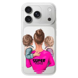 Silikonové pouzdro iSaprio - Super Mama - Two Boys - iPhone 17 Pro obraz