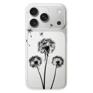 Silikonové pouzdro iSaprio - Three Dandelions - black - iPhone 17 Pro obraz