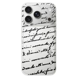 Silikonové pouzdro iSaprio - Handwriting 01 - black - iPhone 17 Pro obraz