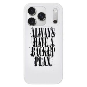 Silikonové pouzdro iSaprio - Backup Plan - iPhone 17 Pro obraz