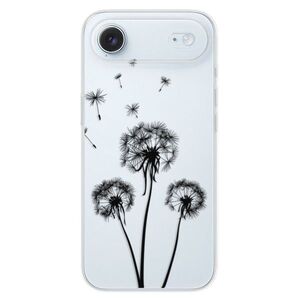 Silikonové pouzdro iSaprio - Three Dandelions - black - iPhone 17 Air obraz