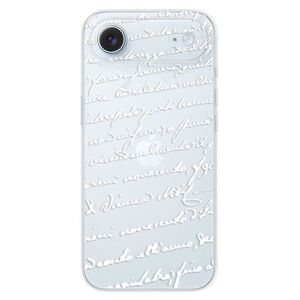 Silikonové pouzdro iSaprio - Handwriting 01 - white - iPhone 17 Air obraz