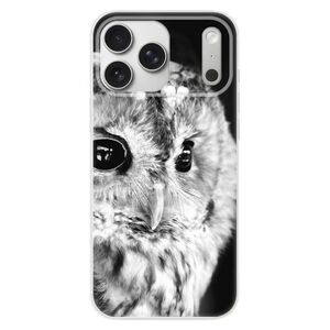 Silikonové pouzdro iSaprio - BW Owl - iPhone 17 Pro Max obraz