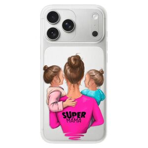 Silikonové pouzdro iSaprio - Super Mama - Two Girls - iPhone 17 Pro Max obraz
