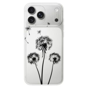 Silikonové pouzdro iSaprio - Three Dandelions - black - iPhone 17 Pro Max obraz