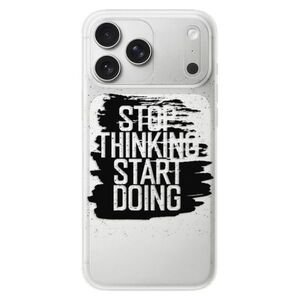 Silikonové pouzdro iSaprio - Start Doing - black - iPhone 17 Pro Max obraz