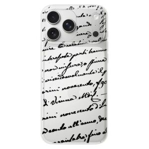 Silikonové pouzdro iSaprio - Handwriting 01 - black - iPhone 17 Pro Max obraz