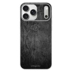 Silikonové pouzdro iSaprio - Black Wood 13 - iPhone 17 Pro Max obraz
