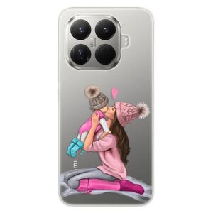Silikonové pouzdro iSaprio - Kissing Mom - Brunette and Girl - Xiaomi 15T Pro obraz