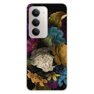 Silikonové pouzdro iSaprio - Dark Flowers - Xiaomi Redmi 15 obraz