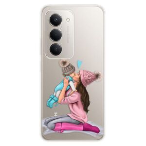 Silikonové pouzdro iSaprio - Kissing Mom - Brunette and Boy - Xiaomi Redmi 15 obraz