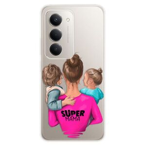 Silikonové pouzdro iSaprio - Super Mama - Boy and Girl - Xiaomi Redmi 15 obraz