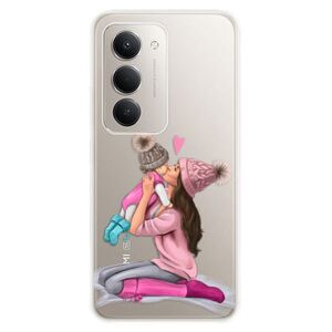 Silikonové pouzdro iSaprio - Kissing Mom - Brunette and Girl - Xiaomi Redmi 15 5G obraz
