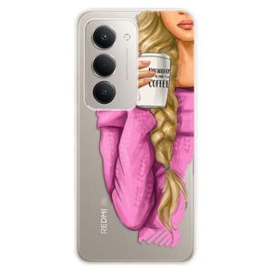 Silikonové pouzdro iSaprio - My Coffe and Blond Girl - Xiaomi Redmi 15 5G obraz