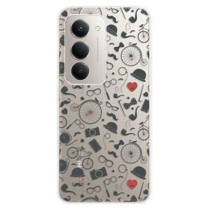 Silikonové pouzdro iSaprio - Vintage Pattern 01 - black - Xiaomi Redmi 15 5G obraz