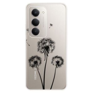 Silikonové pouzdro iSaprio - Three Dandelions - black - Xiaomi Redmi 15 5G obraz