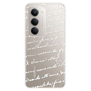 Silikonové pouzdro iSaprio - Handwriting 01 - white - Xiaomi Redmi 15 5G obraz