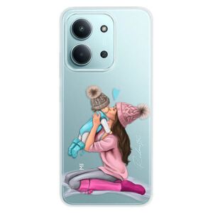 Silikonové pouzdro iSaprio - Kissing Mom - Brunette and Boy - Xiaomi Redmi 15C obraz