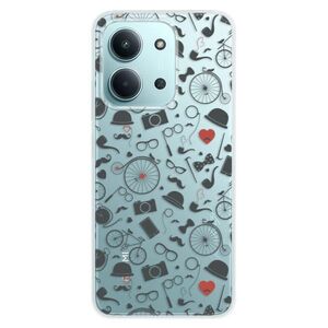 Silikonové pouzdro iSaprio - Vintage Pattern 01 - black - Xiaomi Redmi 15C obraz