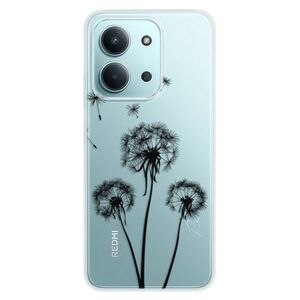 Silikonové pouzdro iSaprio - Three Dandelions - black - Xiaomi Redmi 15C obraz