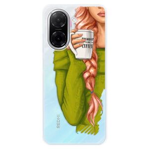 Silikonové pouzdro iSaprio - My Coffe and Redhead Girl - Xiaomi Redmi A5 obraz