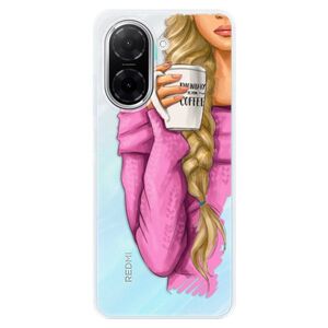 Silikonové pouzdro iSaprio - My Coffe and Blond Girl - Xiaomi Redmi A5 obraz