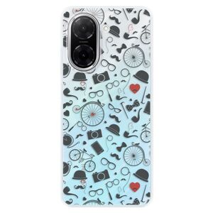 Silikonové pouzdro iSaprio - Vintage Pattern 01 - black - Xiaomi Redmi A5 obraz