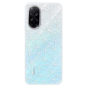 Silikonové pouzdro iSaprio - Abstract Triangles 03 - white - Xiaomi Redmi A5 obraz