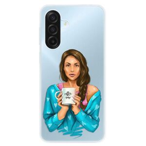 Silikonové pouzdro iSaprio - Coffe Now - Brunette - Samsung Galaxy A17 / A17 5G obraz
