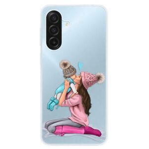 Silikonové pouzdro iSaprio - Kissing Mom - Brunette and Boy - Samsung Galaxy A17 / A17 5G obraz