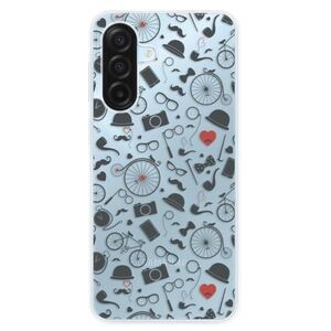 Silikonové pouzdro iSaprio - Vintage Pattern 01 - black - Samsung Galaxy A17 / A17 5G obraz