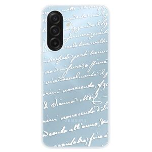 Silikonové pouzdro iSaprio - Handwriting 01 - white - Samsung Galaxy A17 / A17 5G obraz