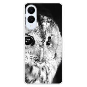 Silikonové pouzdro iSaprio - BW Owl - Samsung Galaxy S25 Edge obraz