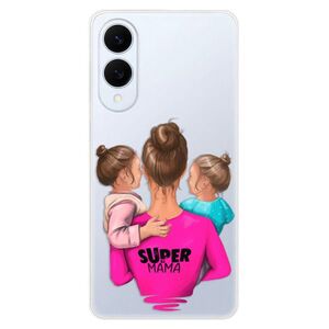 Silikonové pouzdro iSaprio - Super Mama - Two Girls - Samsung Galaxy S25 Edge obraz