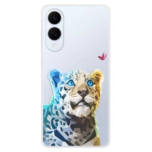 Silikonové pouzdro iSaprio - Leopard With Butterfly - Samsung Galaxy S25 Edge obraz
