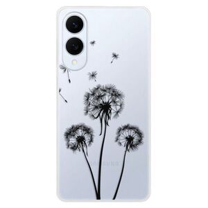 Silikonové pouzdro iSaprio - Three Dandelions - black - Samsung Galaxy S25 Edge obraz