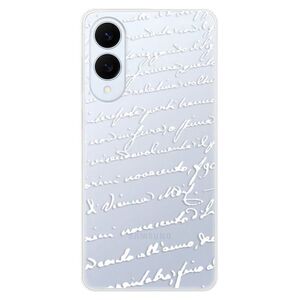 Silikonové pouzdro iSaprio - Handwriting 01 - white - Samsung Galaxy S25 Edge obraz