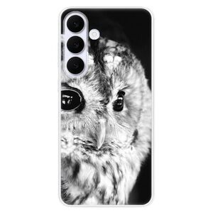 Silikonové pouzdro iSaprio - BW Owl - Samsung Galaxy S25 FE obraz