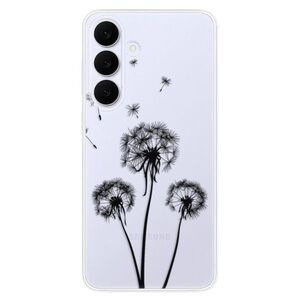 Silikonové pouzdro iSaprio - Three Dandelions - black - Samsung Galaxy S25 FE obraz