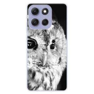 Silikonové pouzdro iSaprio - BW Owl - Motorola Moto G86 5G obraz